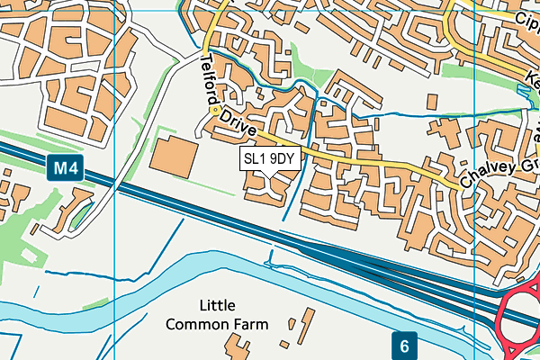 SL1 9DY map - OS VectorMap District (Ordnance Survey)