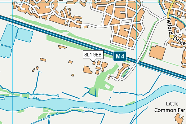 SL1 9EB map - OS VectorMap District (Ordnance Survey)