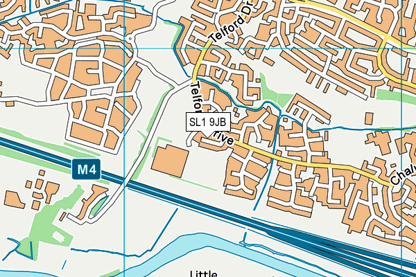 SL1 9JB map - OS VectorMap District (Ordnance Survey)