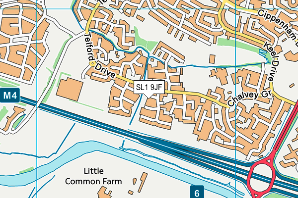SL1 9JF map - OS VectorMap District (Ordnance Survey)
