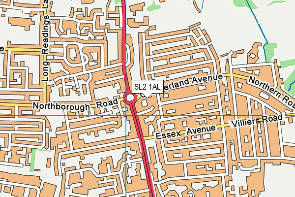 SL2 1AL map - OS VectorMap District (Ordnance Survey)