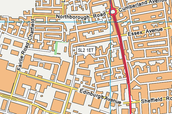 SL2 1ET map - OS VectorMap District (Ordnance Survey)