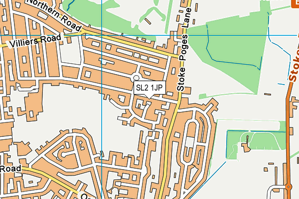 SL2 1JP map - OS VectorMap District (Ordnance Survey)
