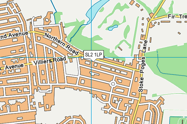 SL2 1LP map - OS VectorMap District (Ordnance Survey)