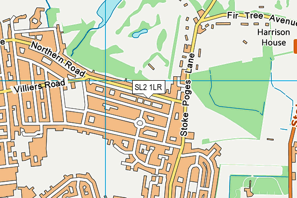SL2 1LR map - OS VectorMap District (Ordnance Survey)