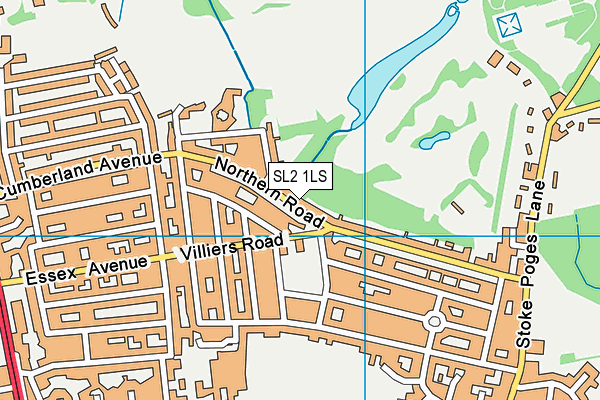 SL2 1LS map - OS VectorMap District (Ordnance Survey)