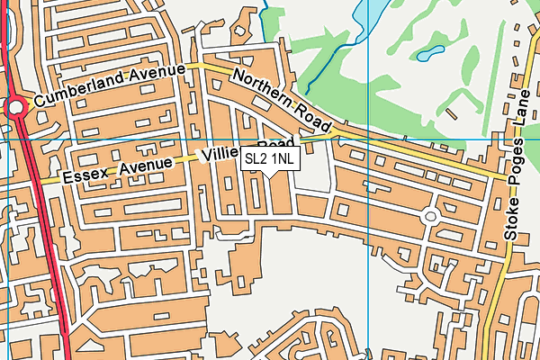SL2 1NL map - OS VectorMap District (Ordnance Survey)