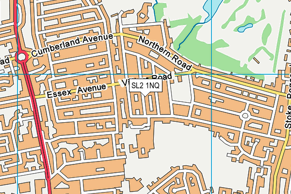 SL2 1NQ map - OS VectorMap District (Ordnance Survey)