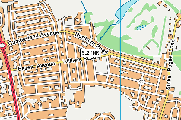 SL2 1NR map - OS VectorMap District (Ordnance Survey)
