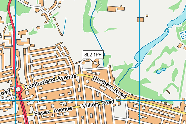 Penn Wood Primary and Nursery School map (SL2 1PH) - OS VectorMap District (Ordnance Survey)