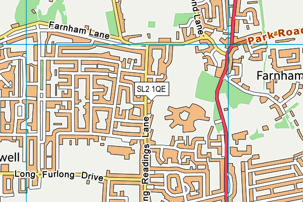 SL2 1QE map - OS VectorMap District (Ordnance Survey)