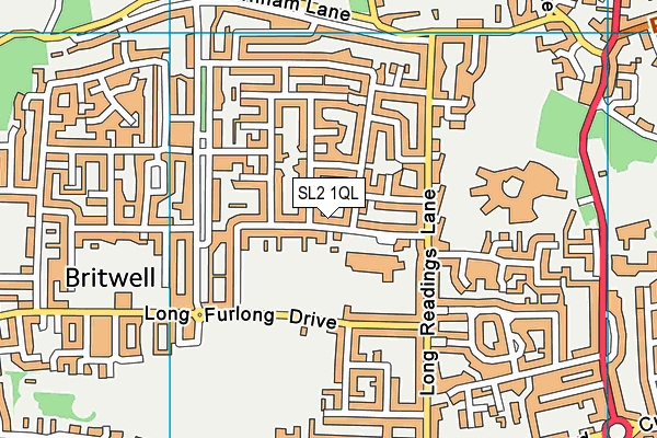 SL2 1QL map - OS VectorMap District (Ordnance Survey)