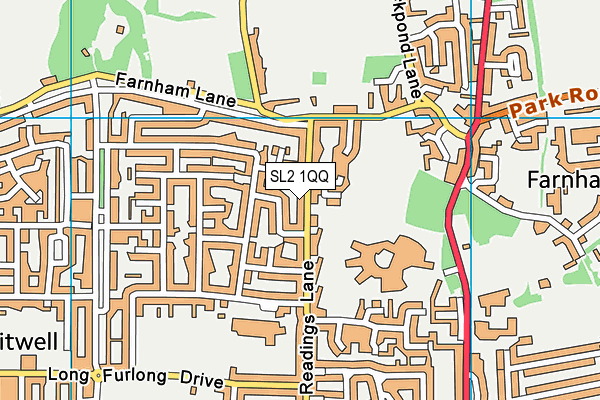 SL2 1QQ map - OS VectorMap District (Ordnance Survey)