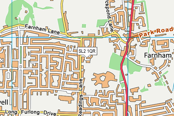 SL2 1QR map - OS VectorMap District (Ordnance Survey)