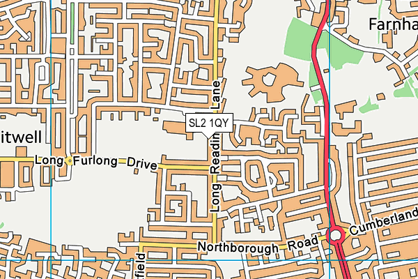 SL2 1QY map - OS VectorMap District (Ordnance Survey)