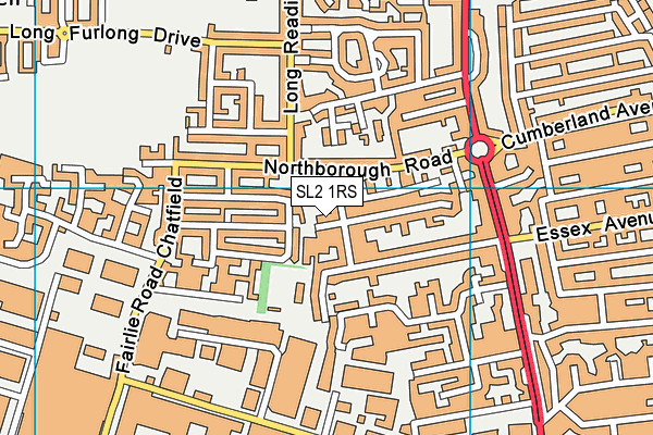 SL2 1RS map - OS VectorMap District (Ordnance Survey)
