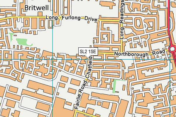 SL2 1SE map - OS VectorMap District (Ordnance Survey)