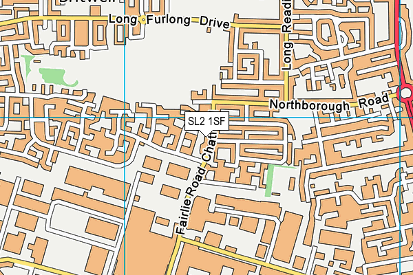 SL2 1SF map - OS VectorMap District (Ordnance Survey)