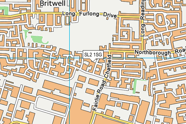 SL2 1SG map - OS VectorMap District (Ordnance Survey)