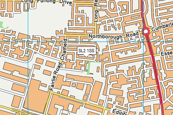 SL2 1SS map - OS VectorMap District (Ordnance Survey)
