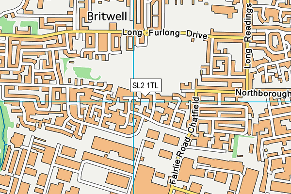 SL2 1TL map - OS VectorMap District (Ordnance Survey)