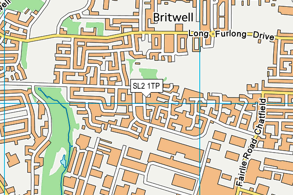 SL2 1TP map - OS VectorMap District (Ordnance Survey)