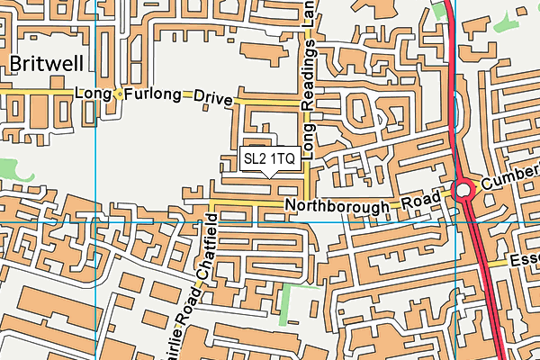 SL2 1TQ map - OS VectorMap District (Ordnance Survey)