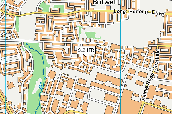 SL2 1TR map - OS VectorMap District (Ordnance Survey)