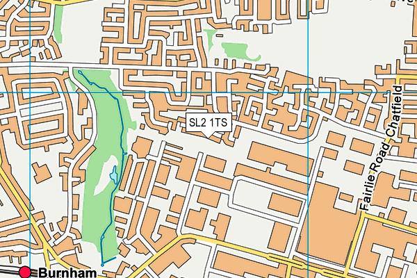 SL2 1TS map - OS VectorMap District (Ordnance Survey)