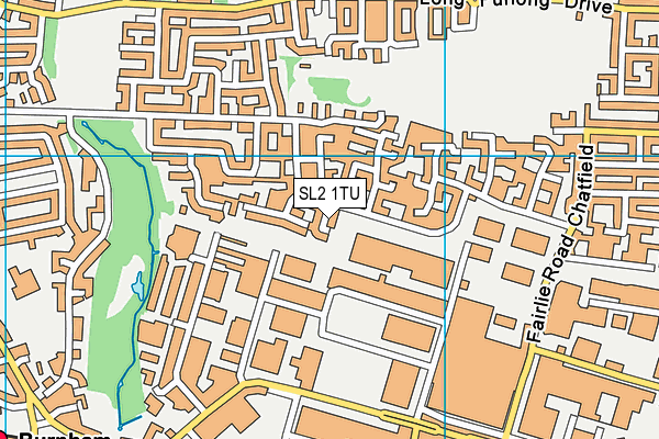 SL2 1TU map - OS VectorMap District (Ordnance Survey)