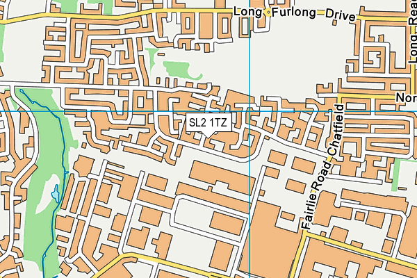 SL2 1TZ map - OS VectorMap District (Ordnance Survey)