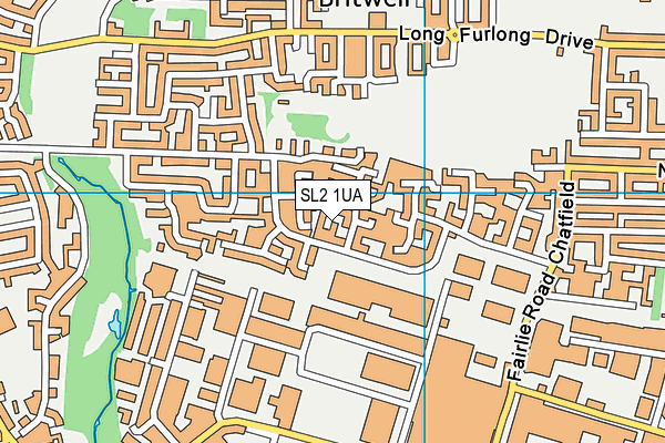 SL2 1UA map - OS VectorMap District (Ordnance Survey)