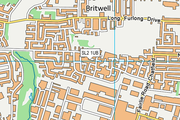 SL2 1UB map - OS VectorMap District (Ordnance Survey)