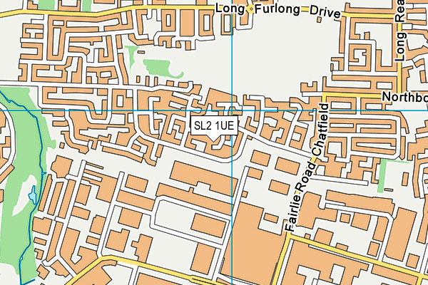 SL2 1UE map - OS VectorMap District (Ordnance Survey)