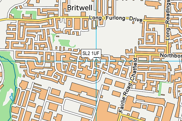 SL2 1UF map - OS VectorMap District (Ordnance Survey)