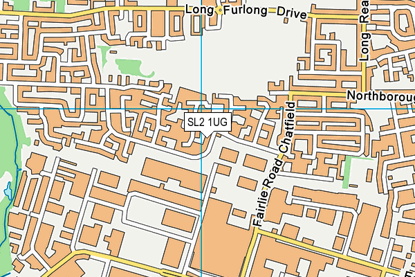 SL2 1UG map - OS VectorMap District (Ordnance Survey)