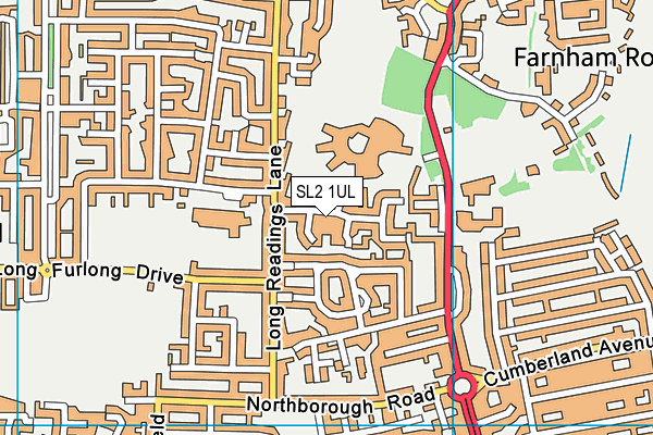 SL2 1UL map - OS VectorMap District (Ordnance Survey)