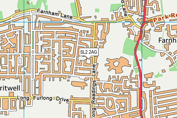 SL2 2AG map - OS VectorMap District (Ordnance Survey)