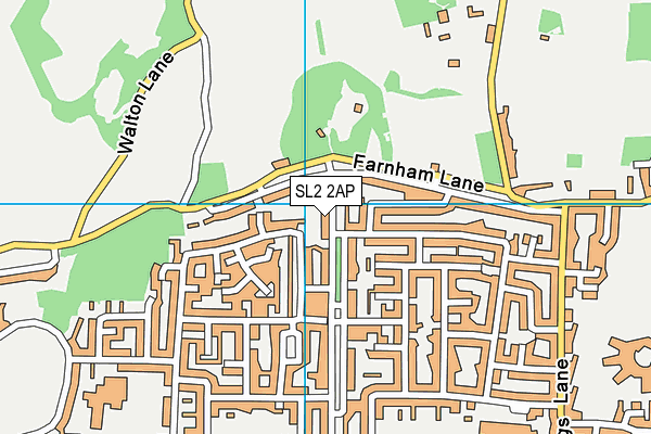 SL2 2AP map - OS VectorMap District (Ordnance Survey)