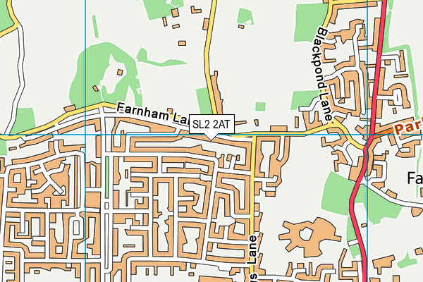 SL2 2AT map - OS VectorMap District (Ordnance Survey)