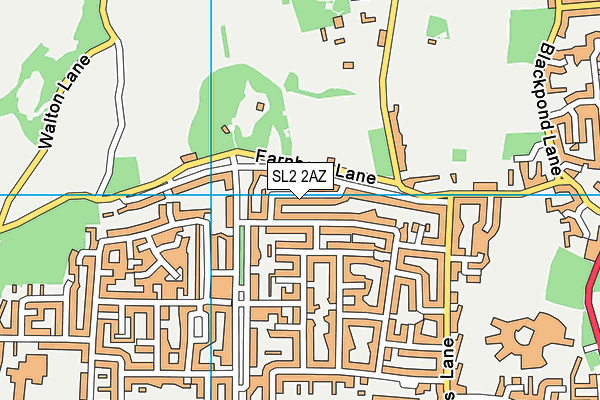SL2 2AZ map - OS VectorMap District (Ordnance Survey)