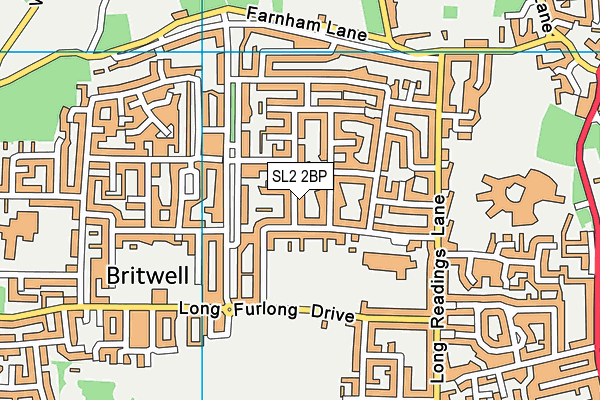 SL2 2BP map - OS VectorMap District (Ordnance Survey)