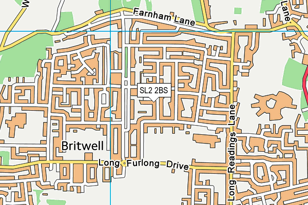SL2 2BS map - OS VectorMap District (Ordnance Survey)