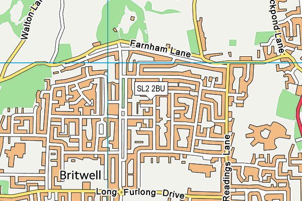 SL2 2BU map - OS VectorMap District (Ordnance Survey)