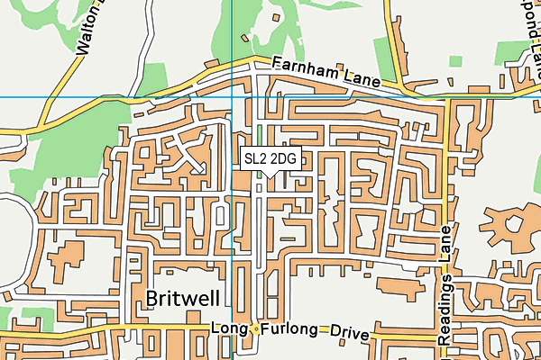 SL2 2DG map - OS VectorMap District (Ordnance Survey)