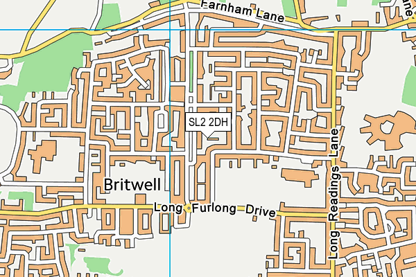 SL2 2DH map - OS VectorMap District (Ordnance Survey)