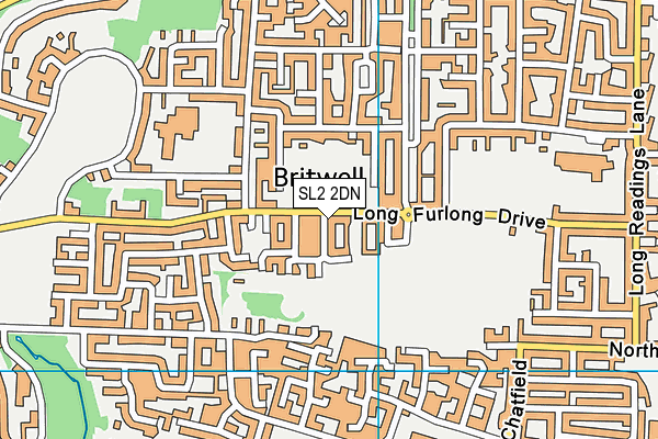SL2 2DN map - OS VectorMap District (Ordnance Survey)