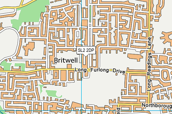 SL2 2DP map - OS VectorMap District (Ordnance Survey)