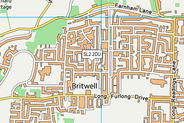 SL2 2DU map - OS VectorMap District (Ordnance Survey)