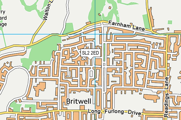 SL2 2ED map - OS VectorMap District (Ordnance Survey)
